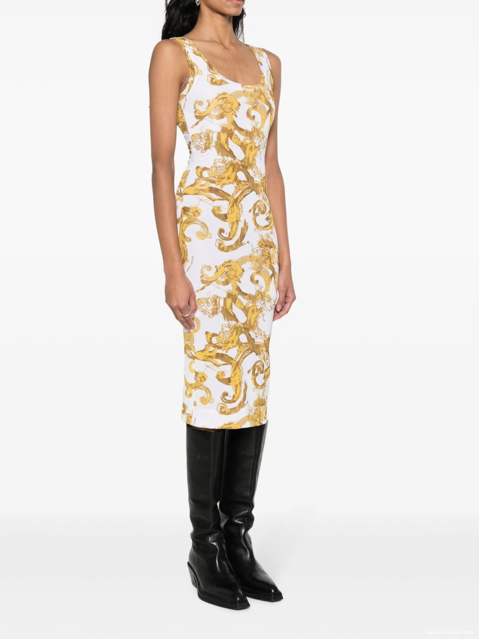 Cheap dress Barocco-print midi Jeans Couture Versace Women 0803